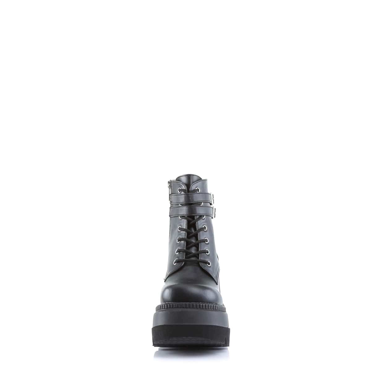 SHAKER-52 Black Vegan Leather Ankle Boot Demonia US Size (Women's): 5