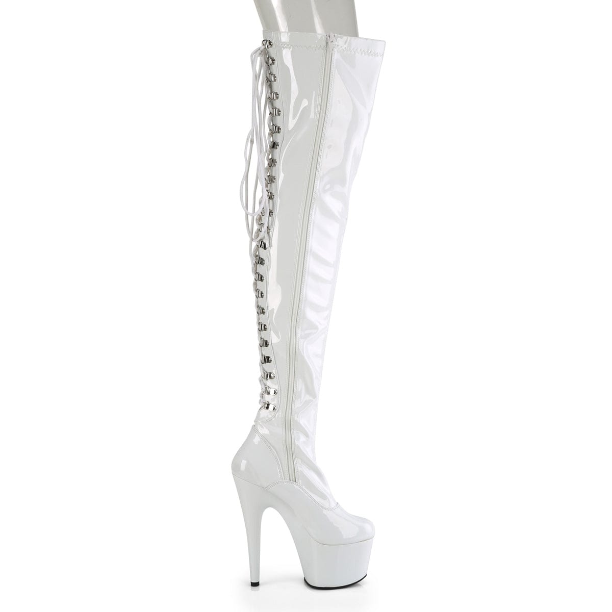 ADORE-3063 White Stretch Patent/White