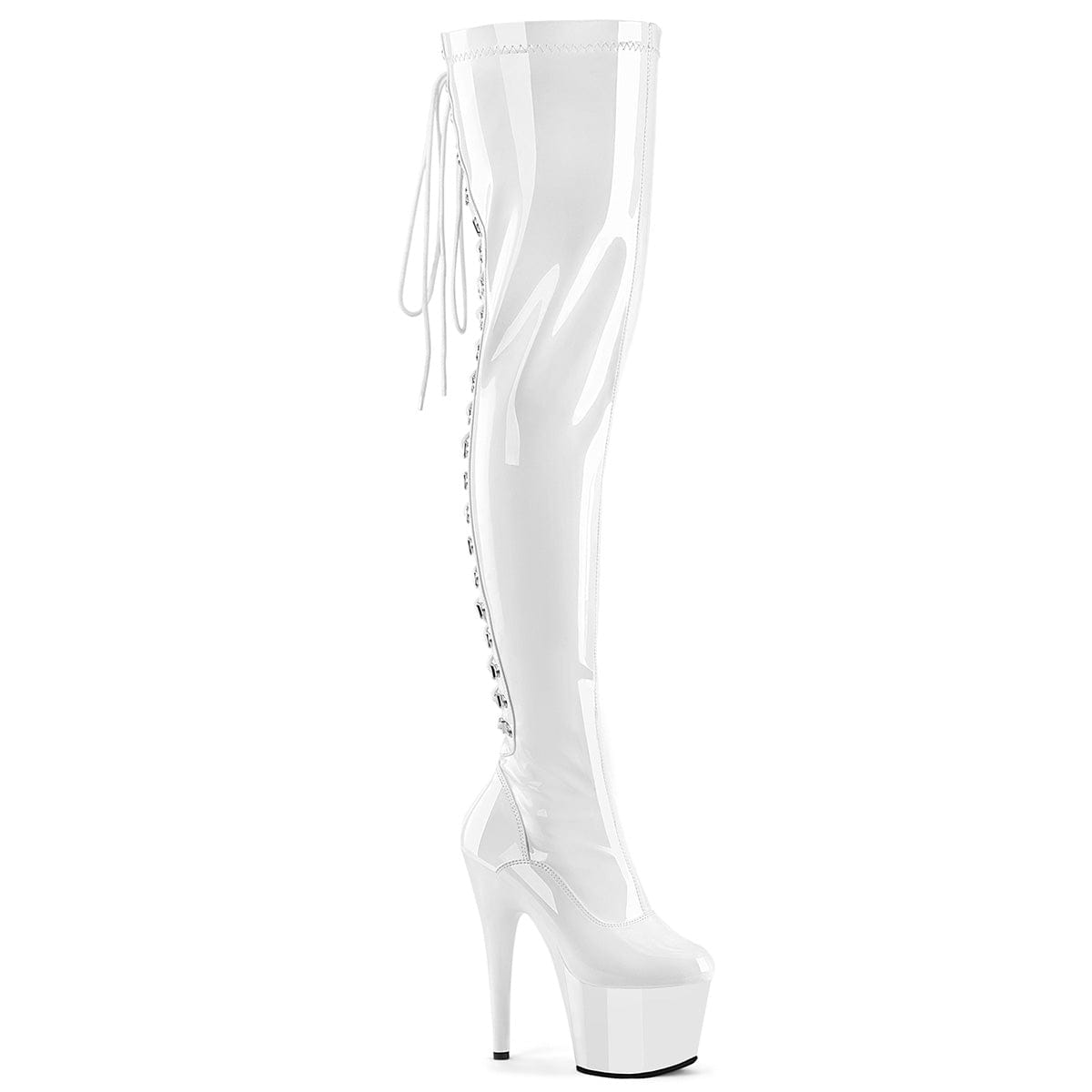 ADORE-3063 White Stretch Patent/White