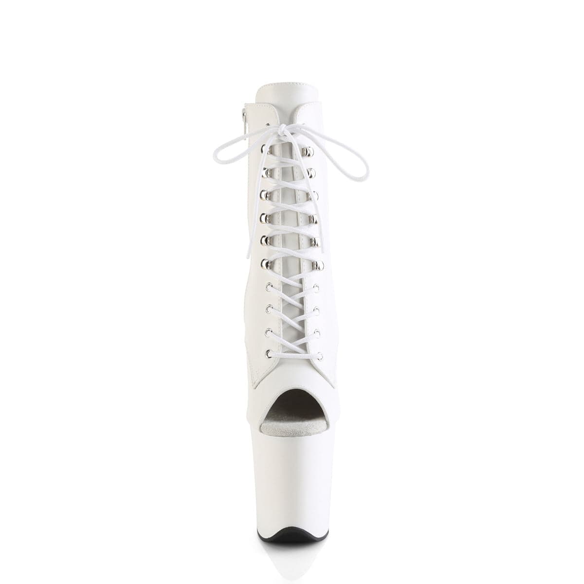 FLAMINGO-1021 White Faux Leather/White Matte Pleaser US Size (Women's): 5