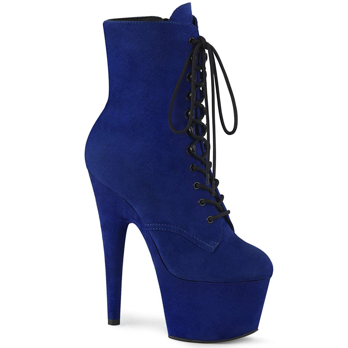 ADORE-1020FS Royal Blue Faux Suede Ankle Boot Pleaser