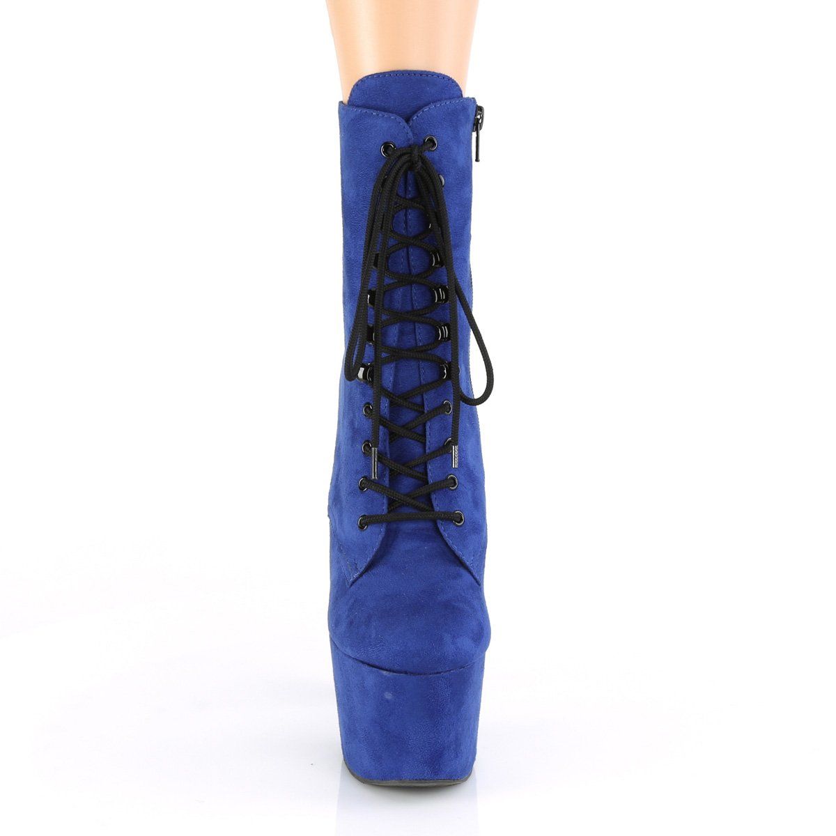 ADORE-1020FS Royal Blue Faux Suede Ankle Boot Pleaser
