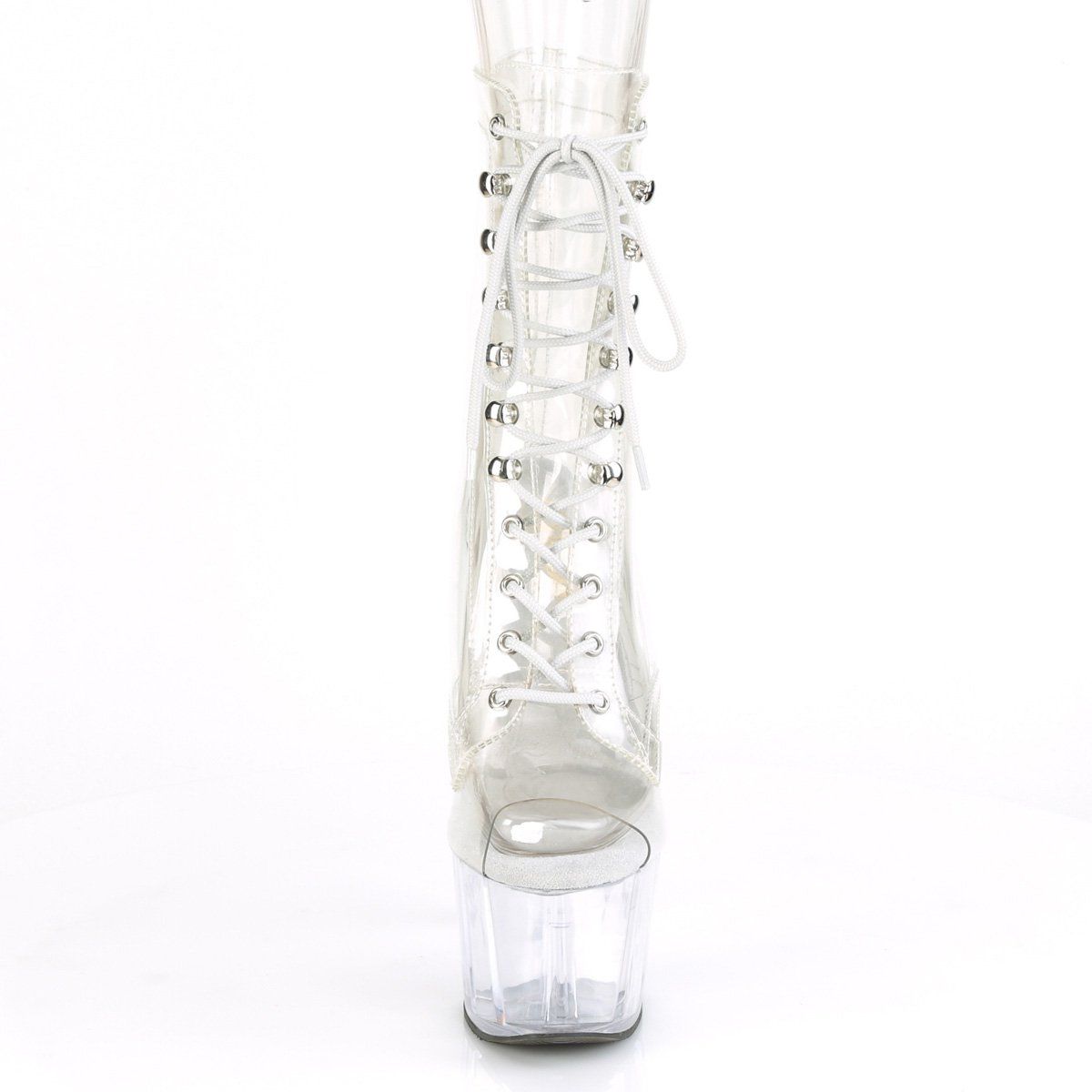 ADORE-1021C Clear Ankle Boot Pleaser