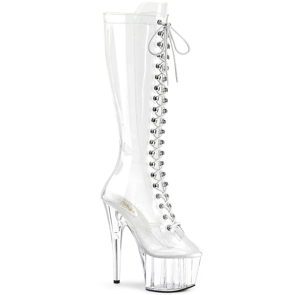 ADORE-2020C Clear Knee Boot Pleaser
