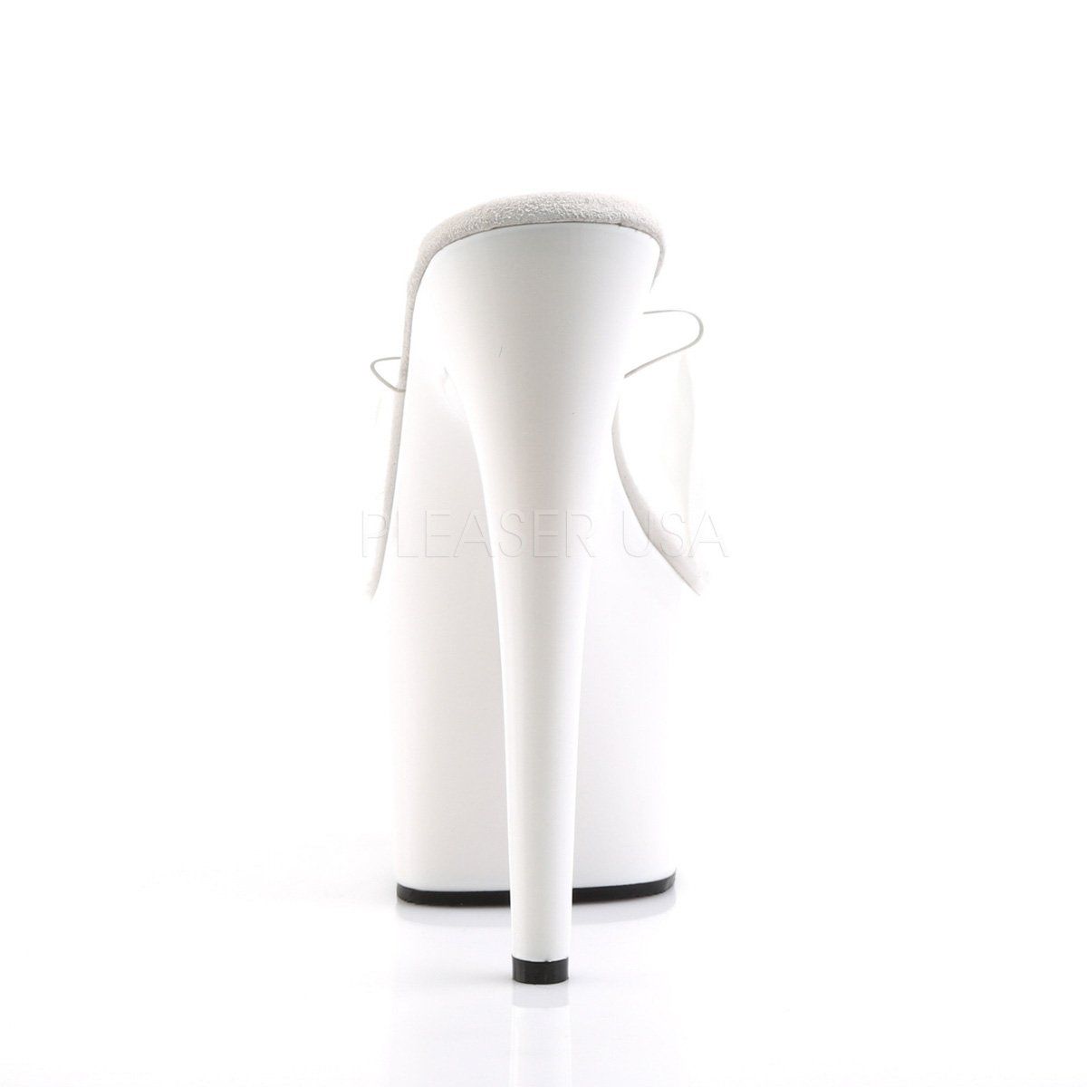 ADORE-701 Clear/White Slide Pleaser