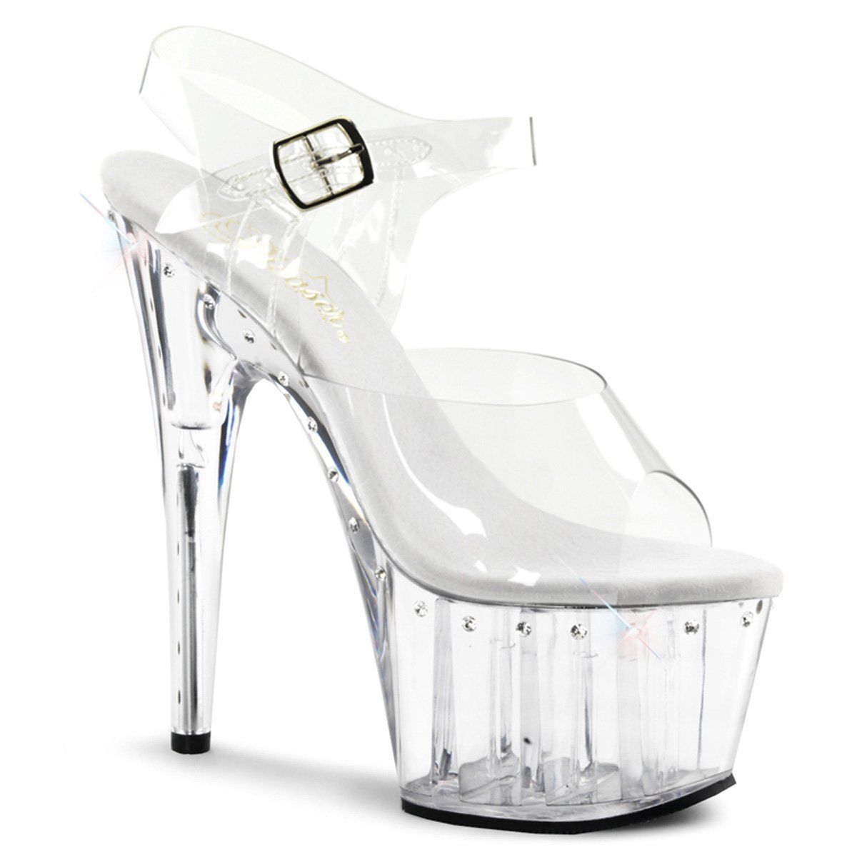 ADORE-708LS Clear Platform Sandal Pleaser