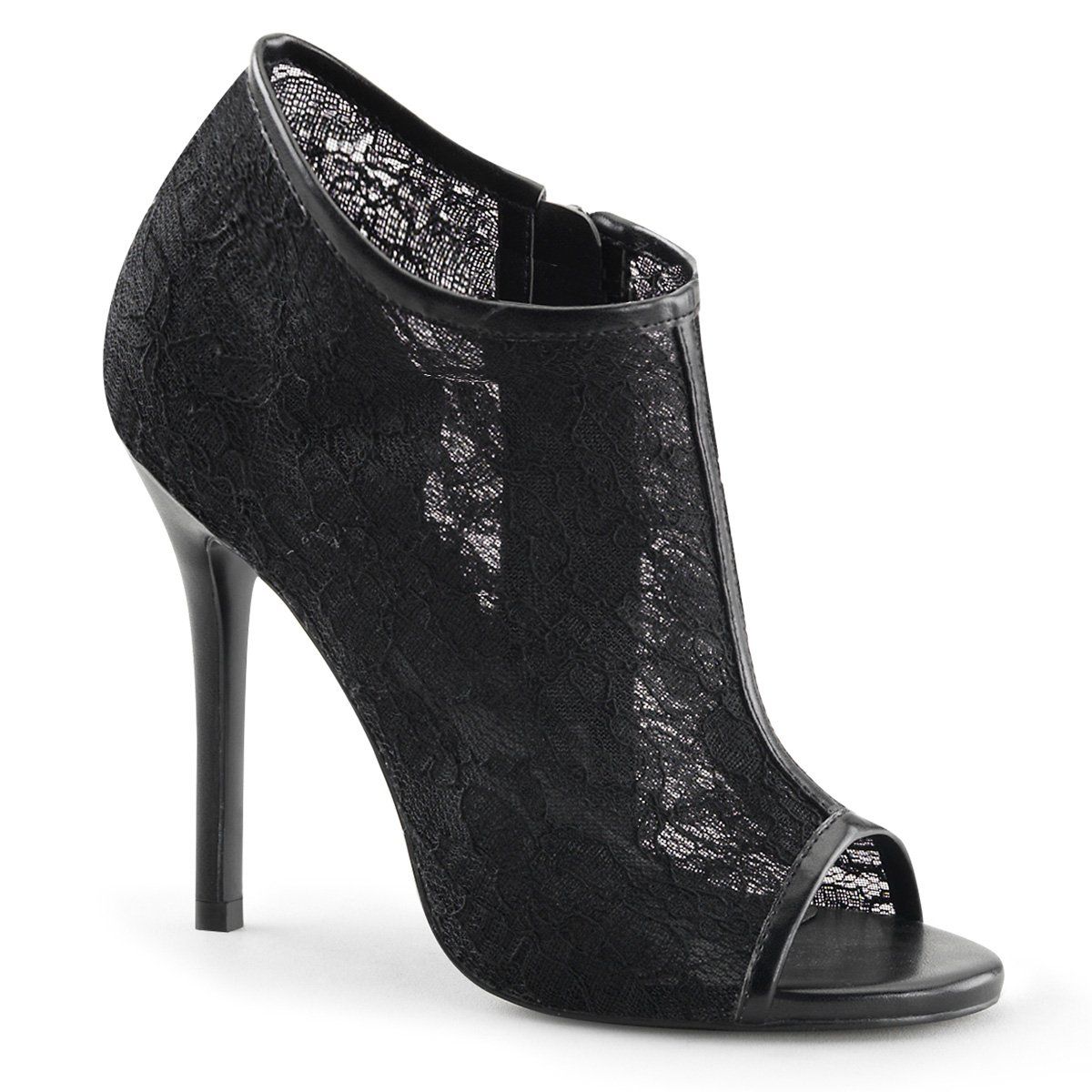 AMUSE-56 Black Lace-Mesh Fabulicious