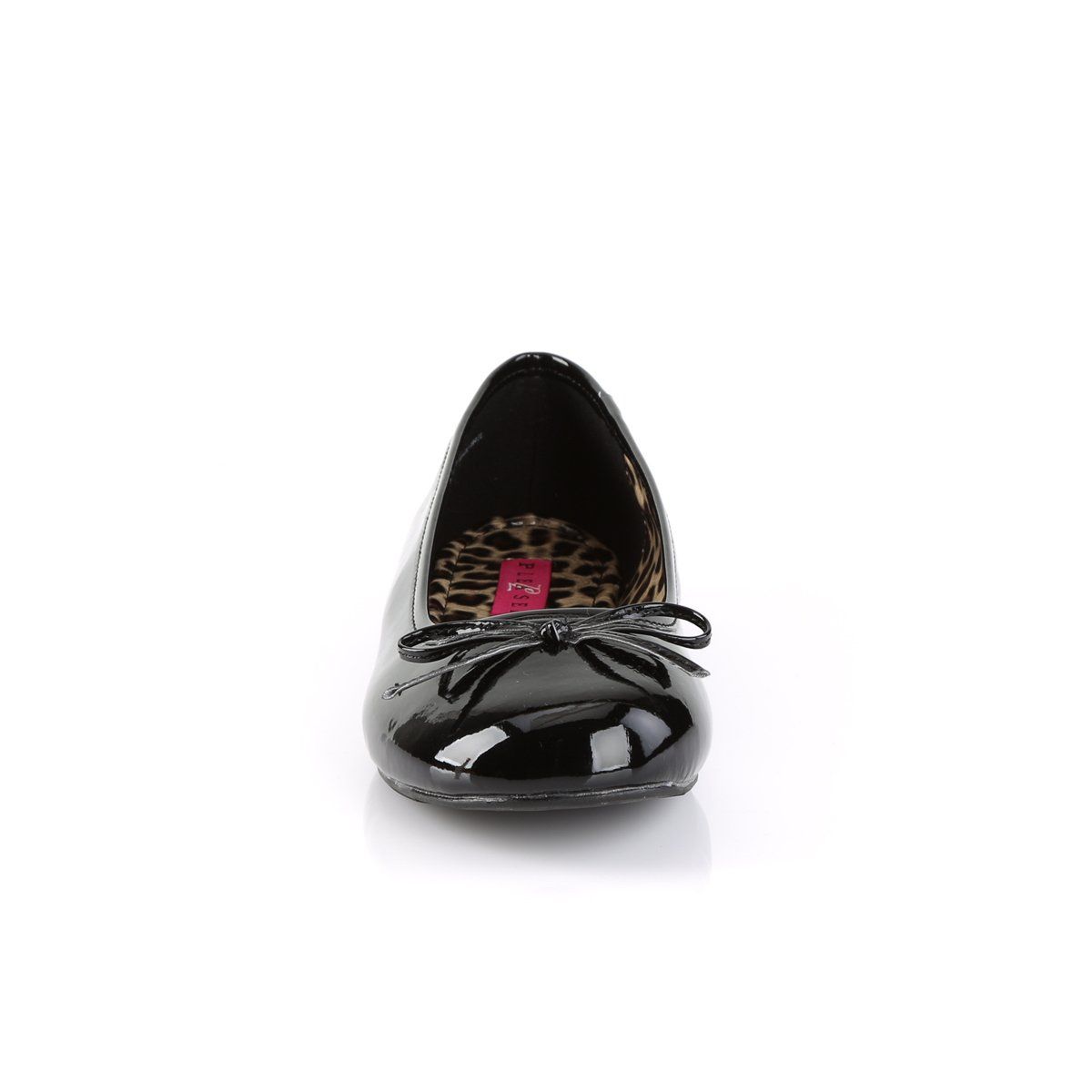 ANNA-01 Black Pat Pleaser Pink Label