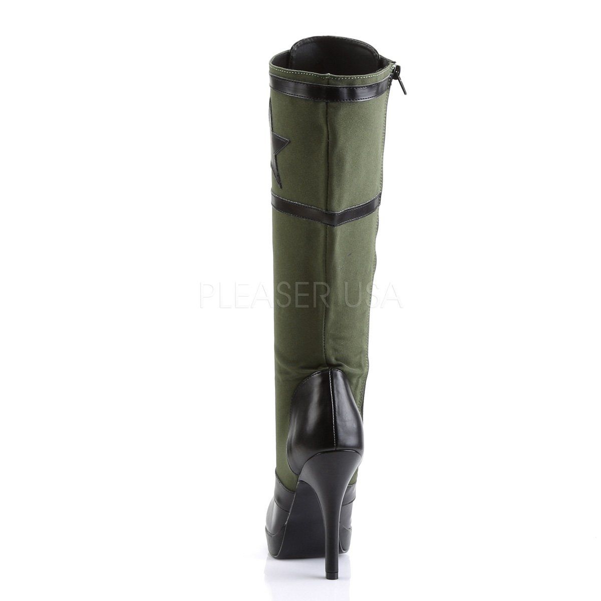ARENA-2022 Black Pu-Army Green Canvas Funtasma