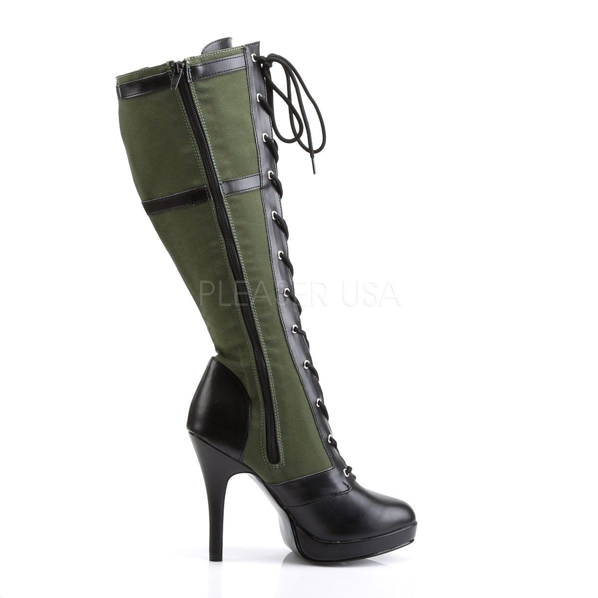 ARENA-2022 Black Pu-Army Green Canvas Funtasma