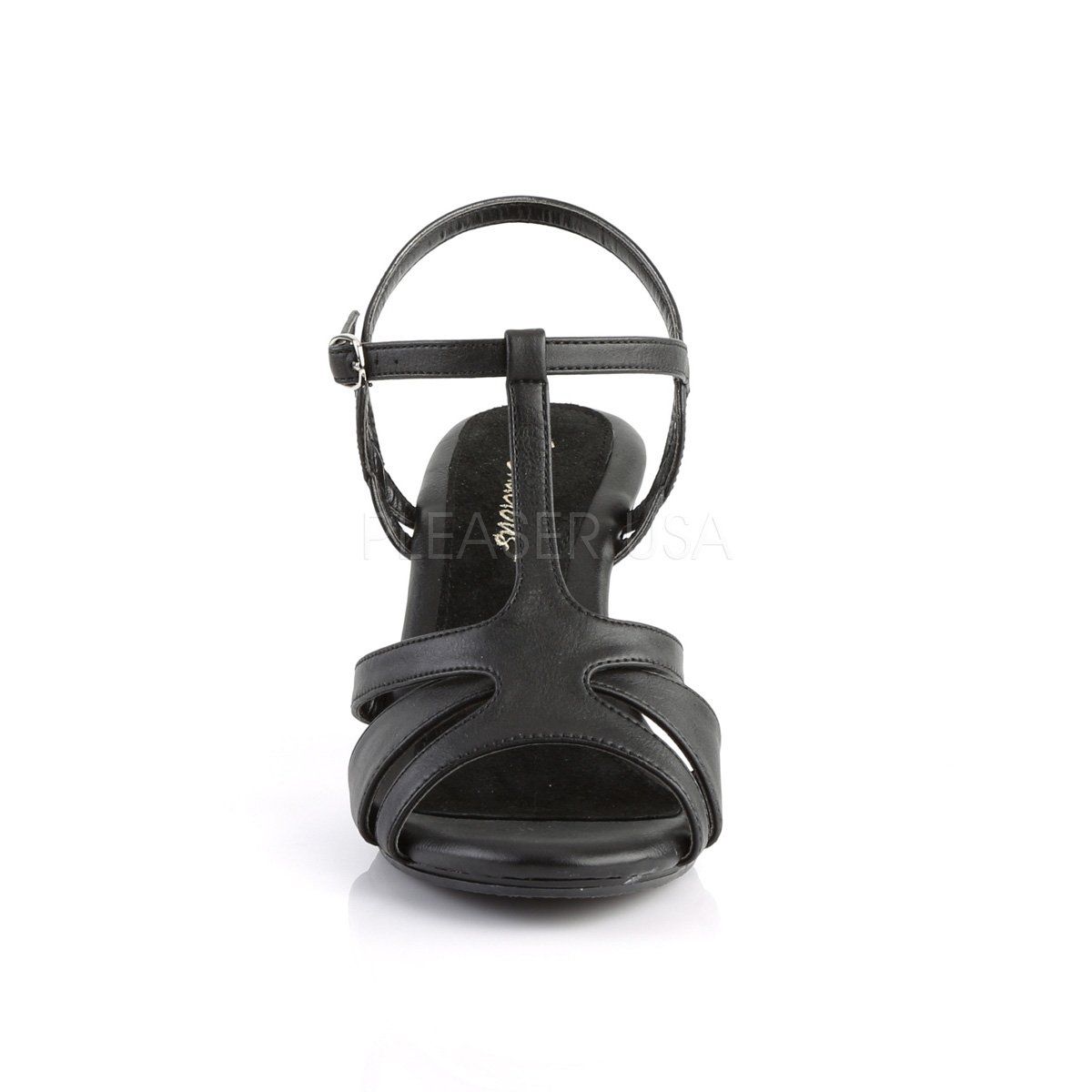 BELLE-322 Black Faux Leather Fabulicious