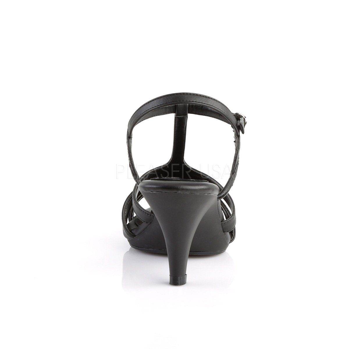 BELLE-322 Black Faux Leather Fabulicious