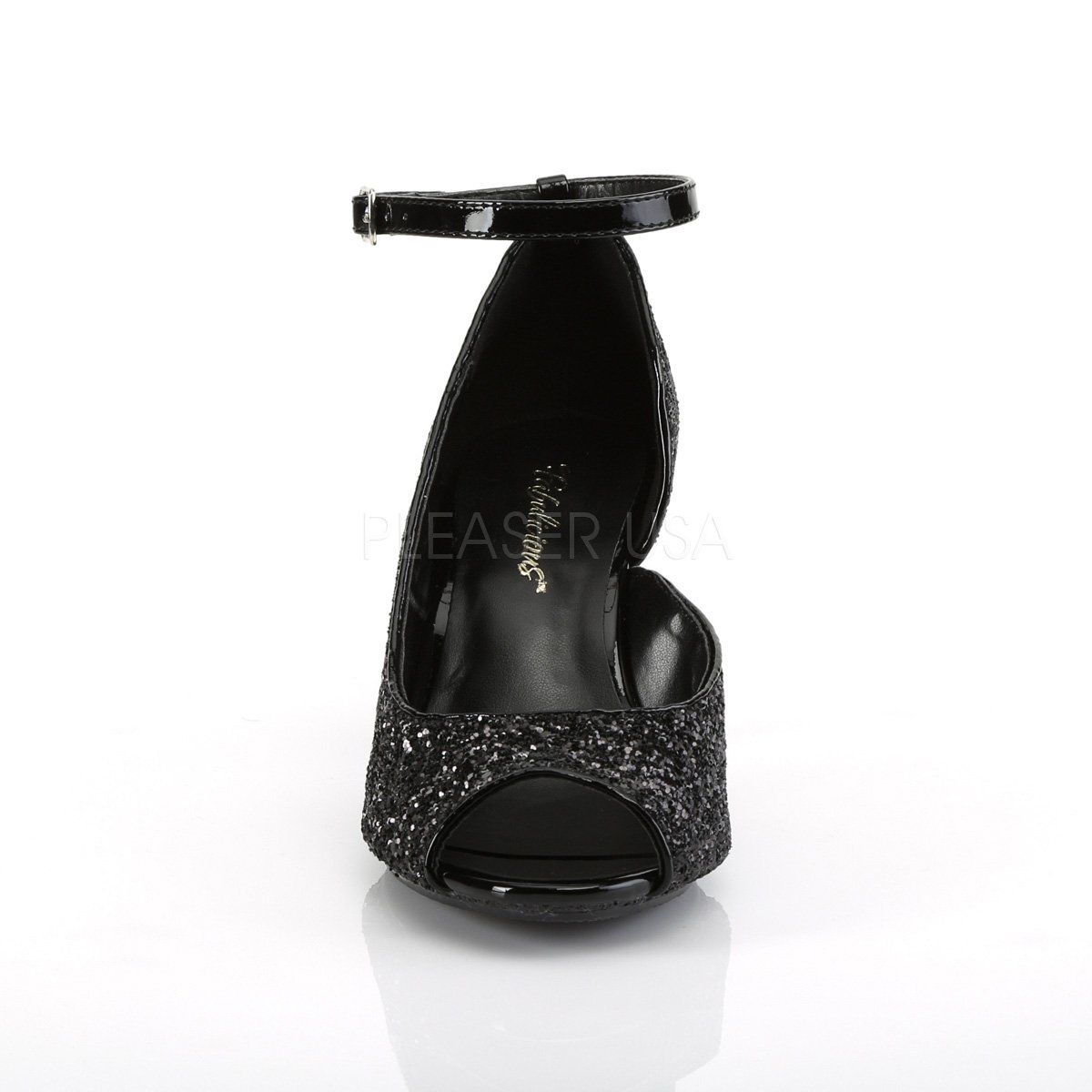 BELLE-381G Black Glitter Fabulicious
