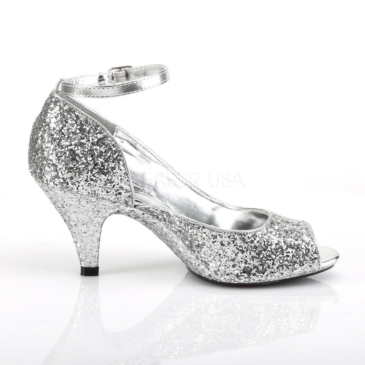 BELLE-381G Silver Glitter Fabulicious