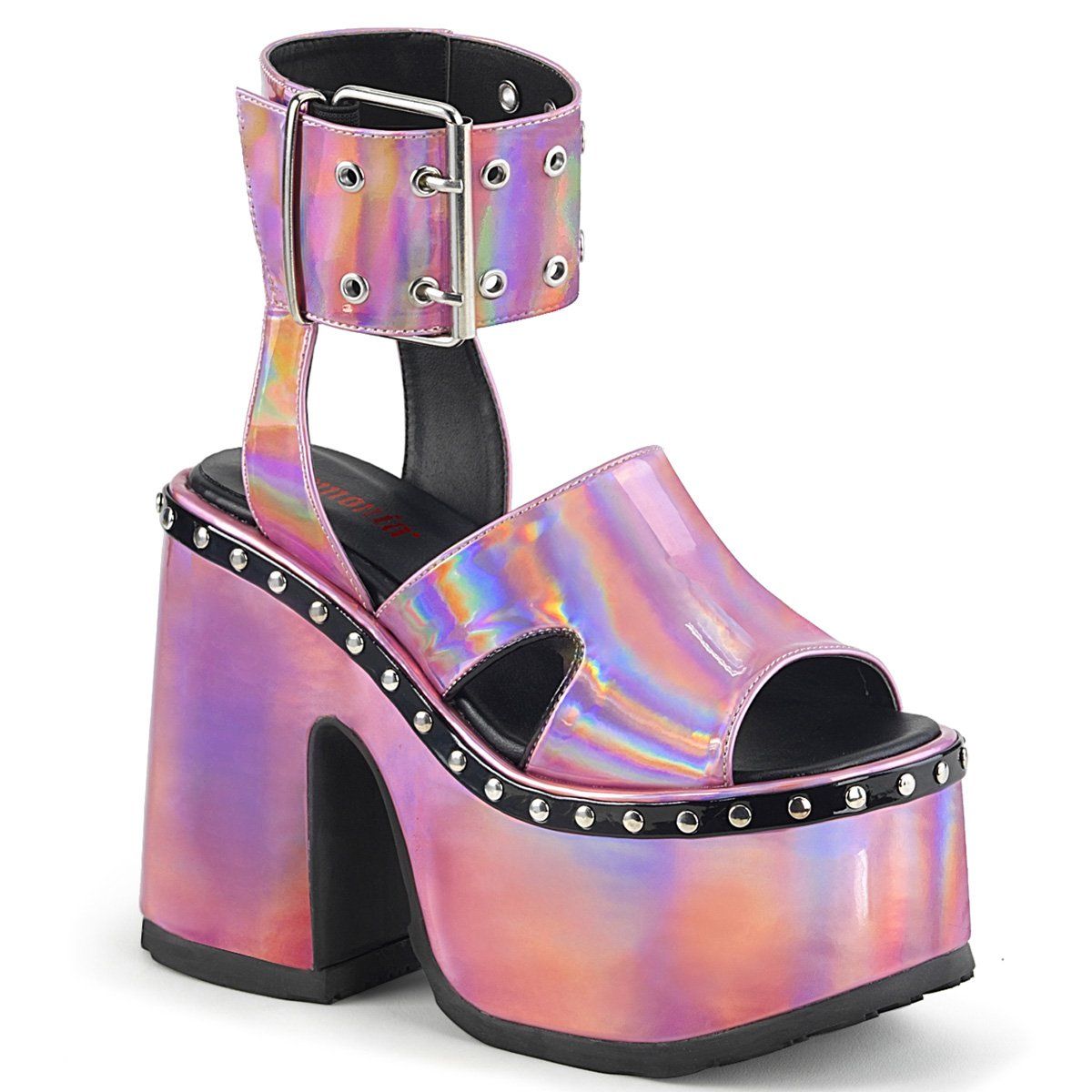 CAMEL-102 Pink Hologram Sandal Demonia