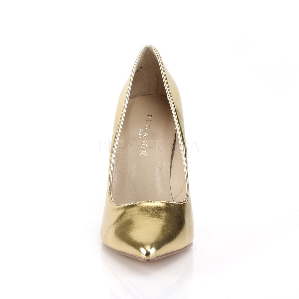 CLASSIQUE-20 Gold Metallic Pu Pump Pleaser