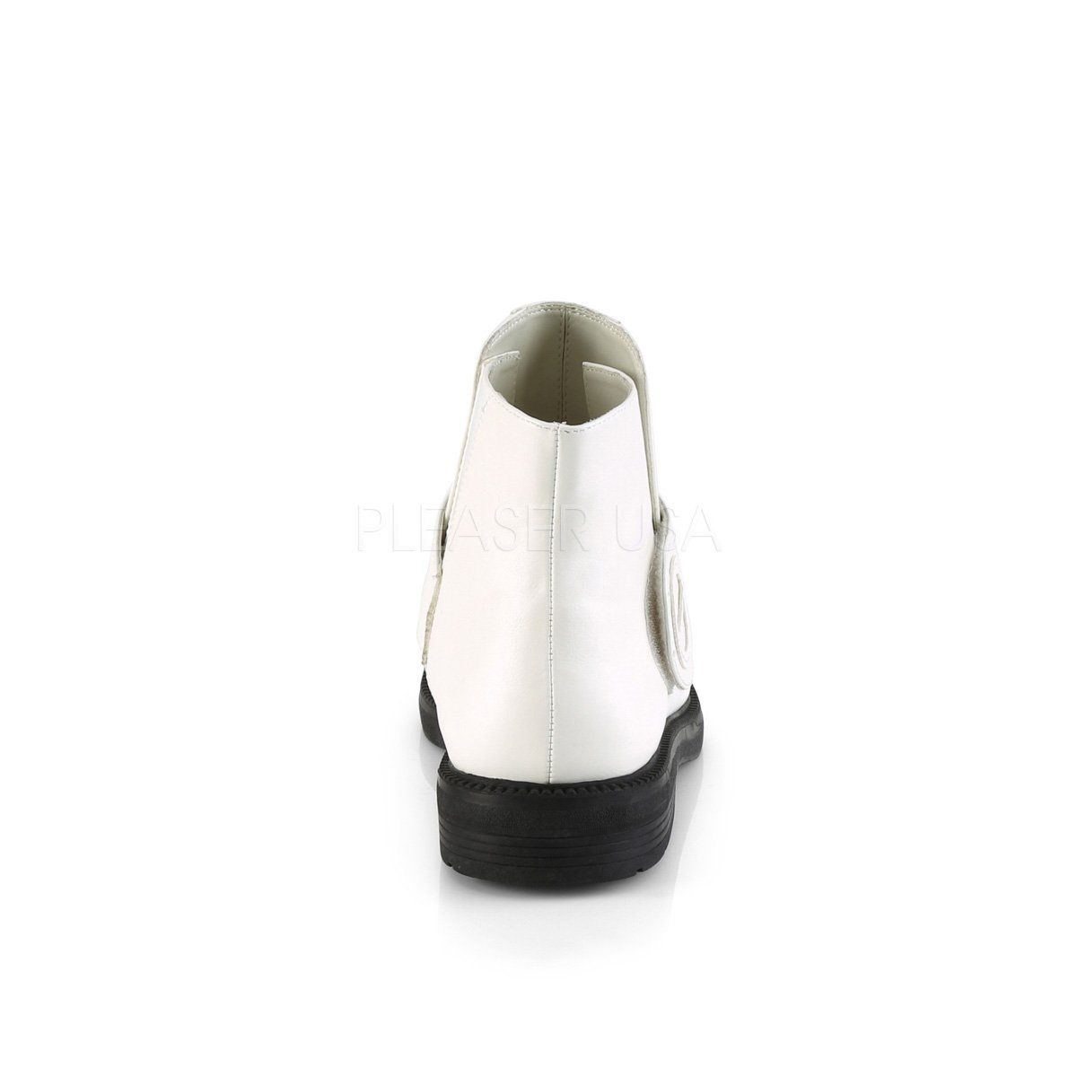 CLONE-102 White Faux Leather Funtasma