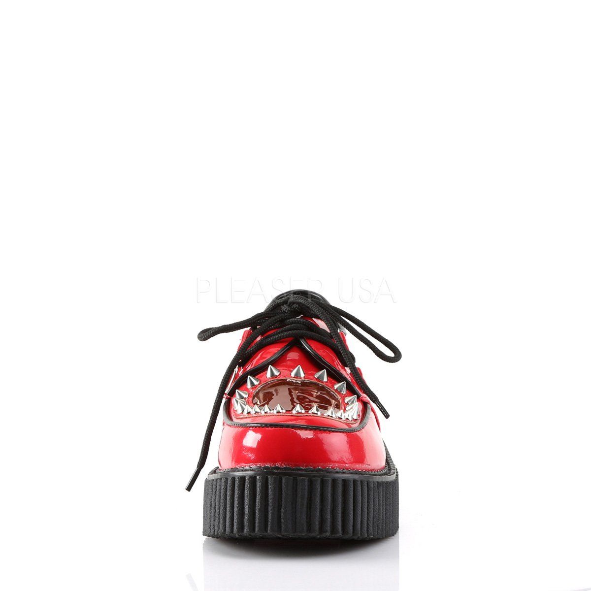 CREEPER-108 Red Patent-Pvc Creeper Demonia