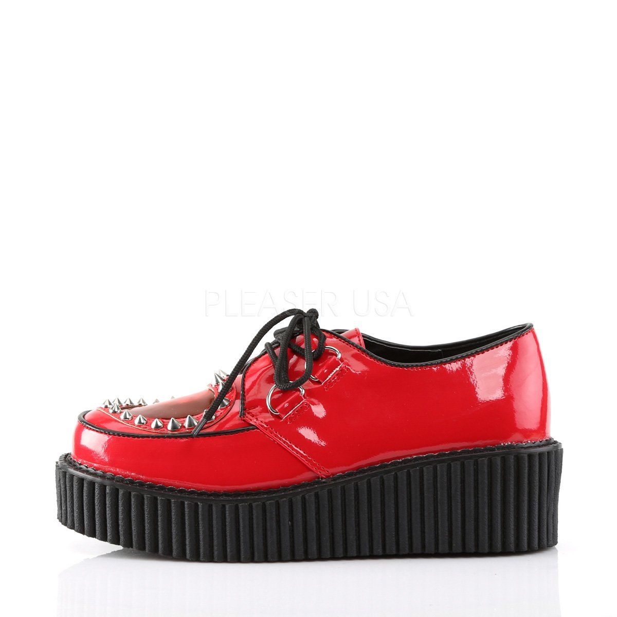 CREEPER-108 Red Patent-Pvc Creeper Demonia