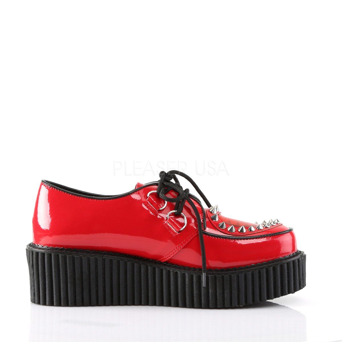 CREEPER-108 Red Patent-Pvc Creeper Demonia