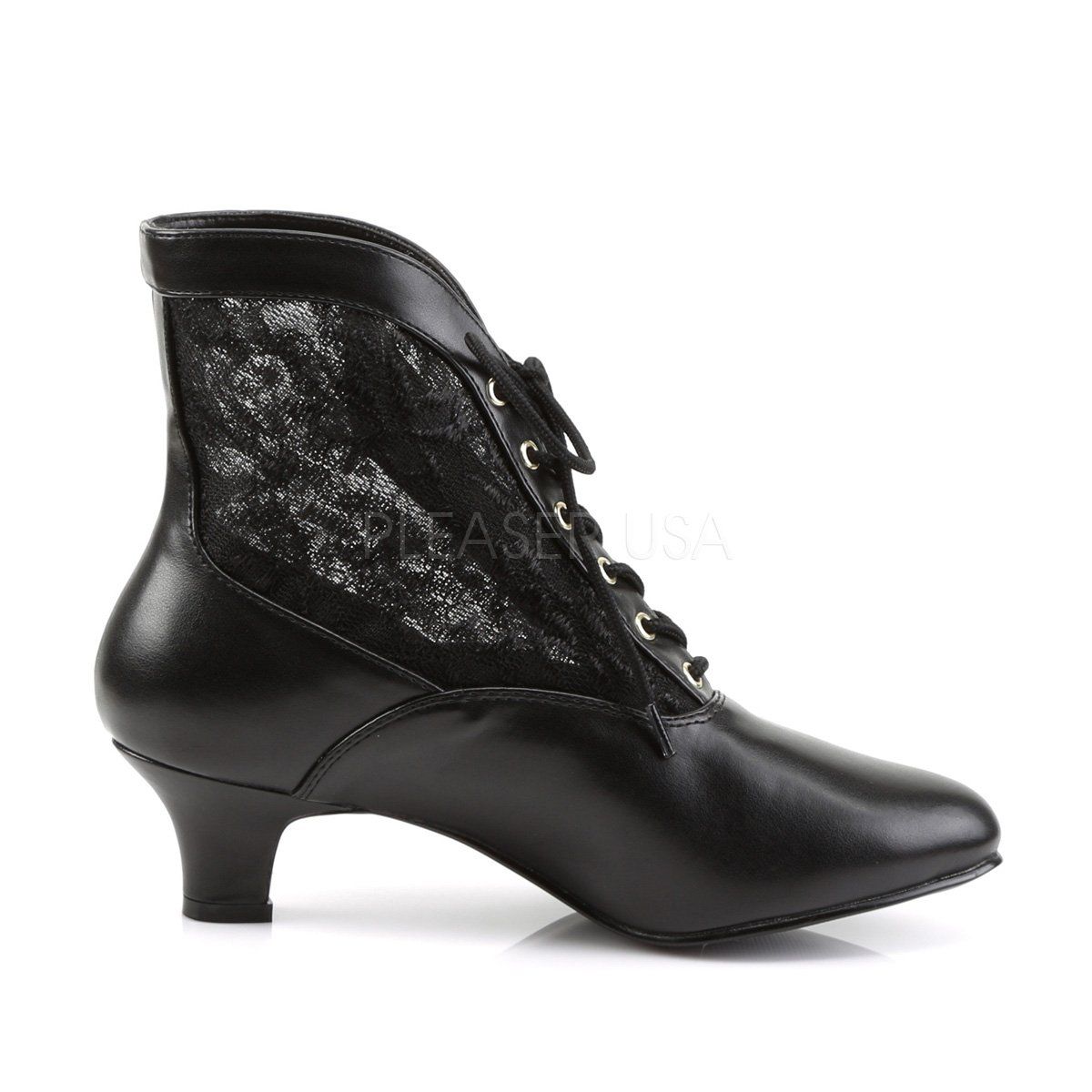 DAME-05 Black Pu-Lace Funtasma