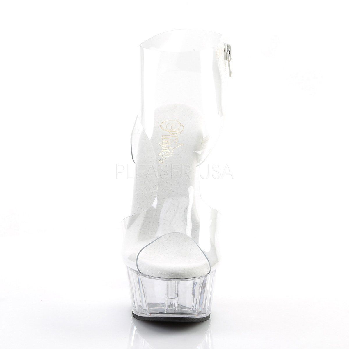 DELIGHT-633 Clear Platform Sandal Pleaser