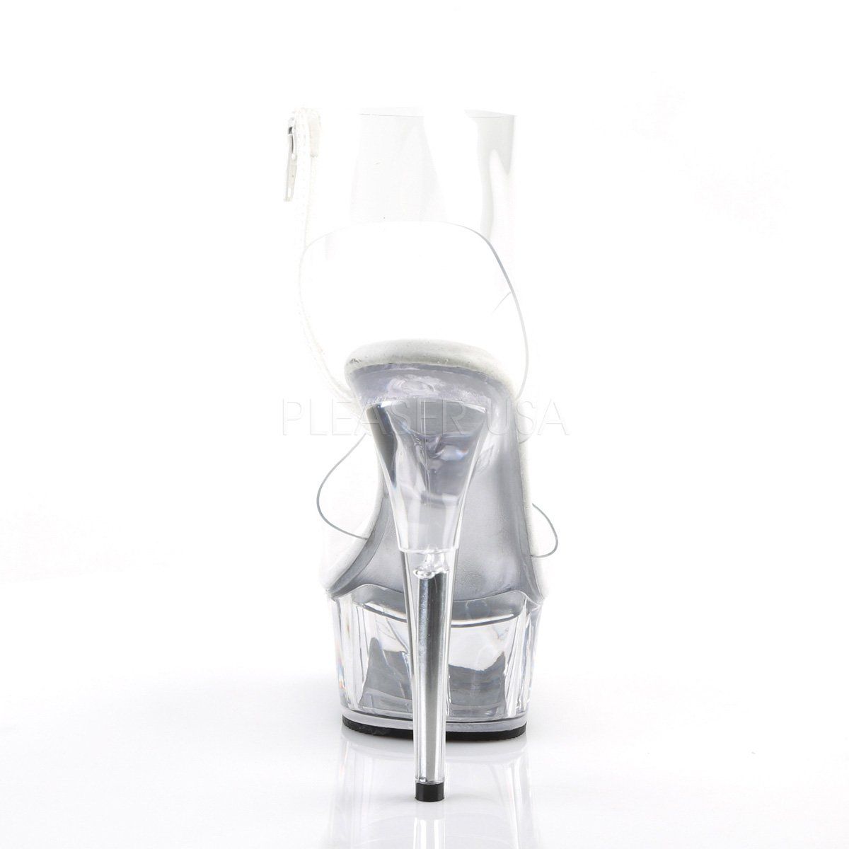 DELIGHT-633 Clear Platform Sandal Pleaser