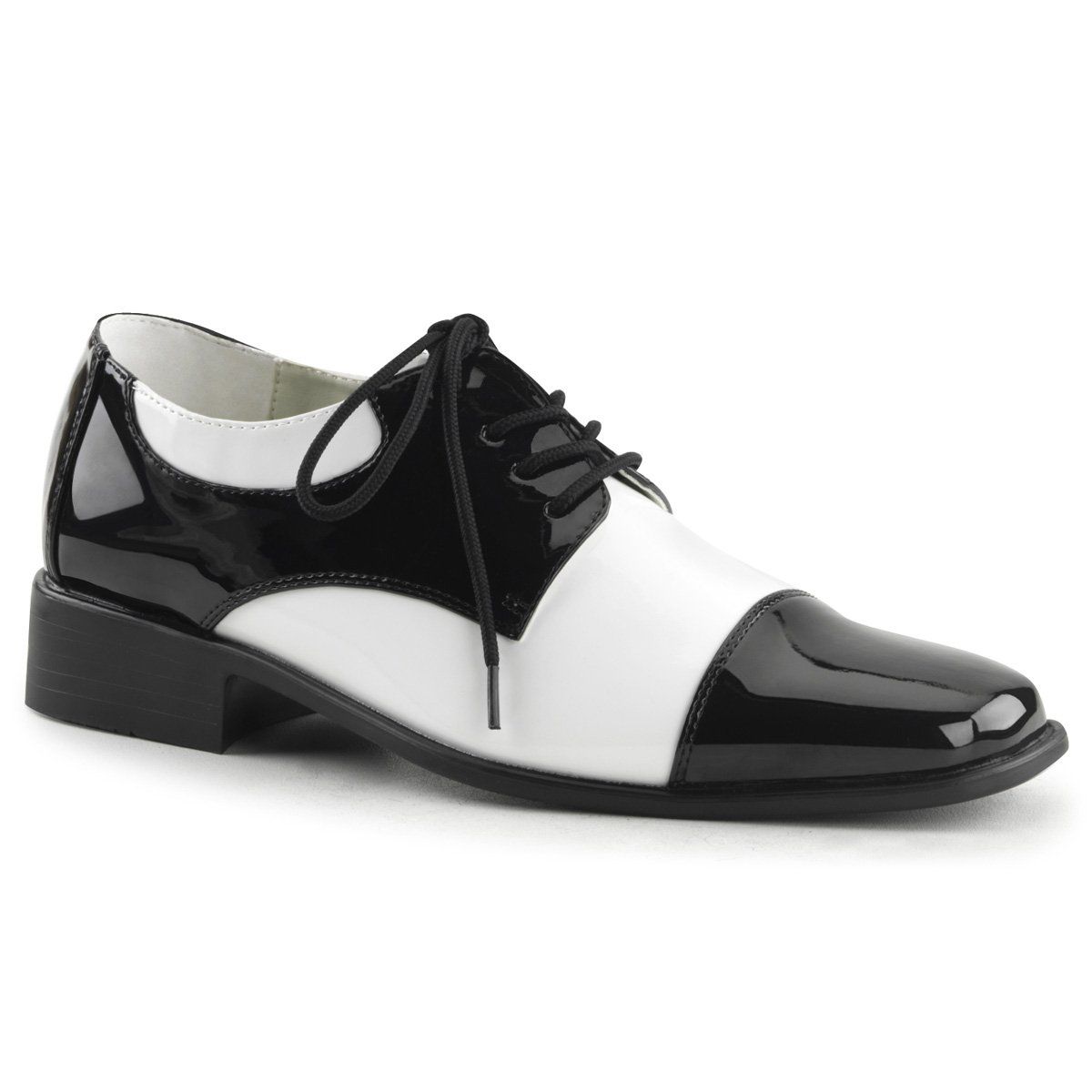 DISCO-18 Black-White Patent Funtasma