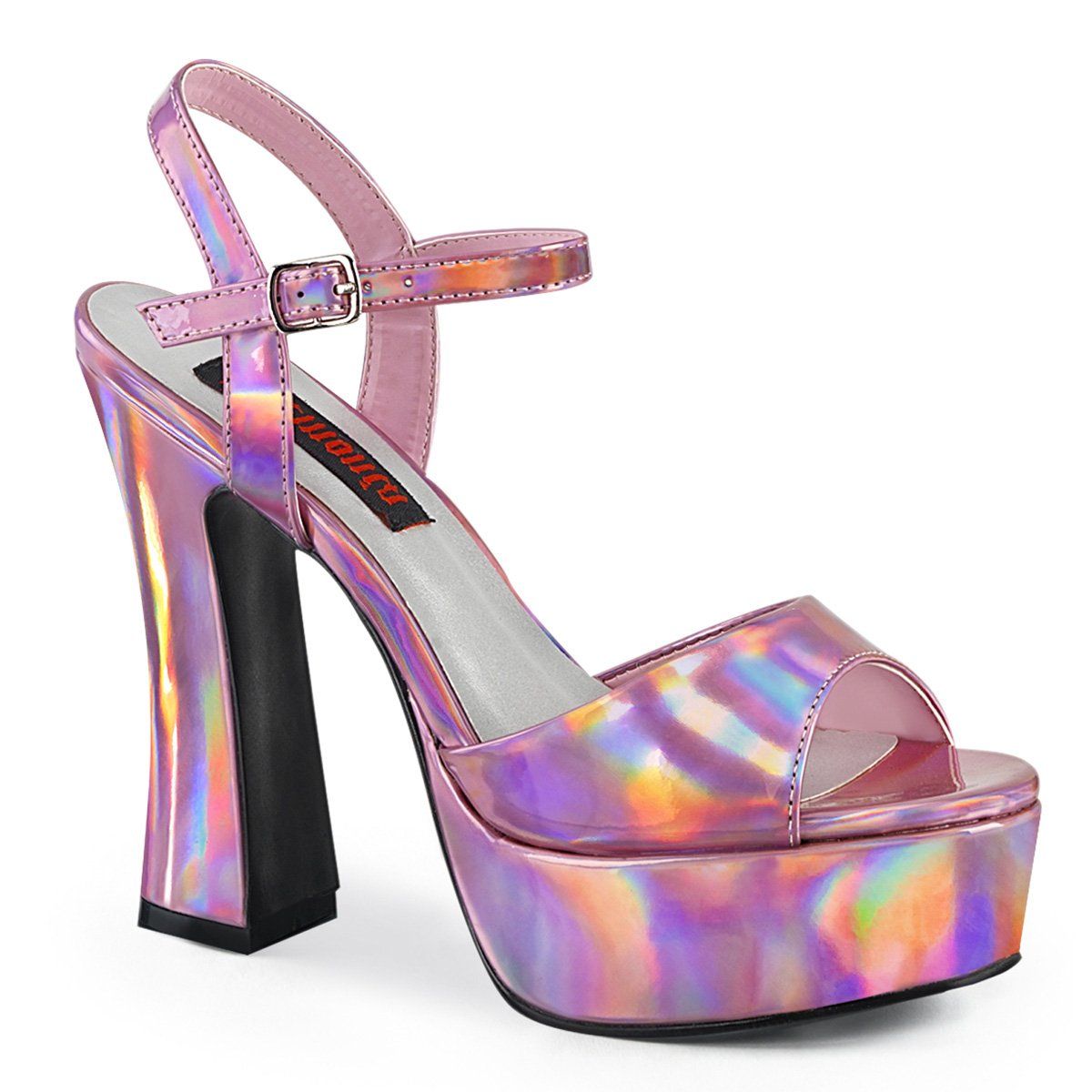 DOLLY-09 Pink Hologram Sandal Demonia