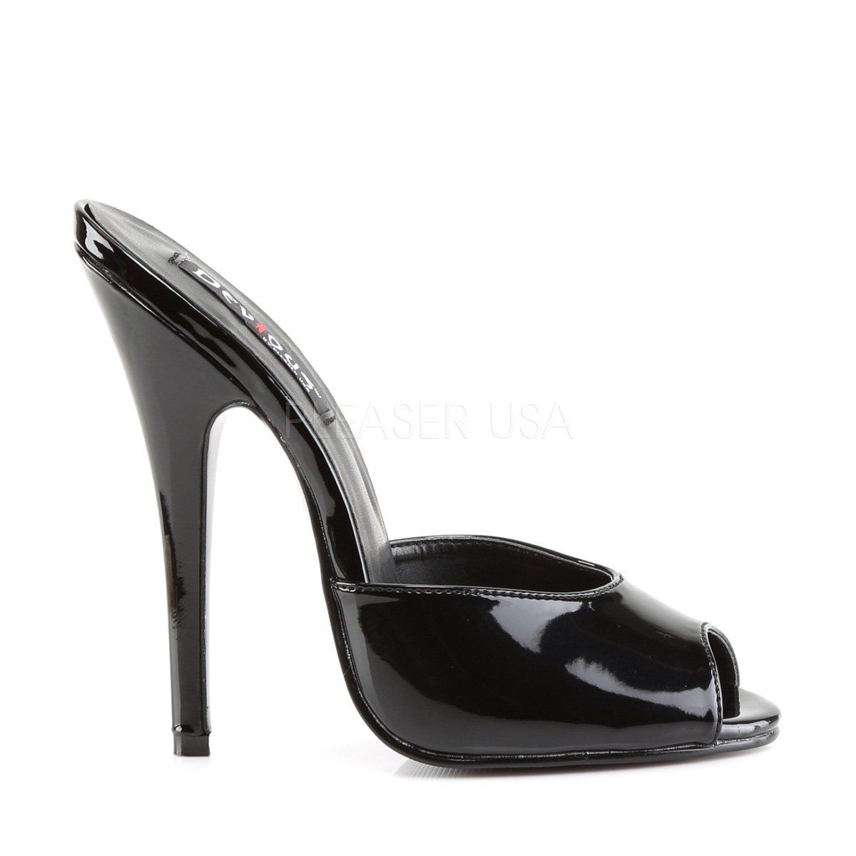 DOMINA-101 Black Patent Devious