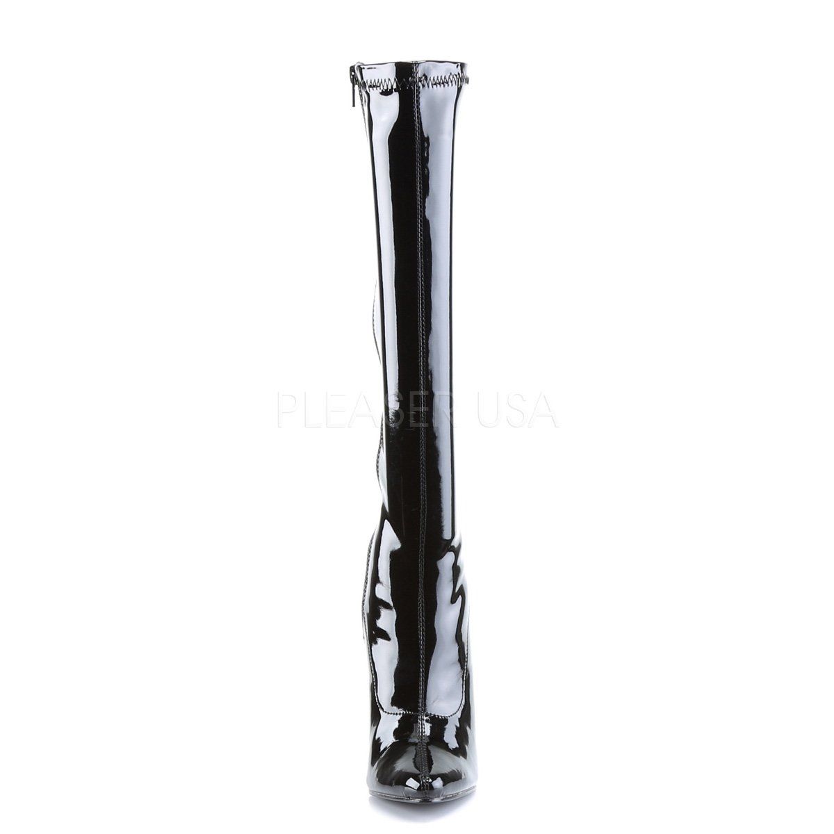 DOMINA-2000 Black Stretch Patent Devious