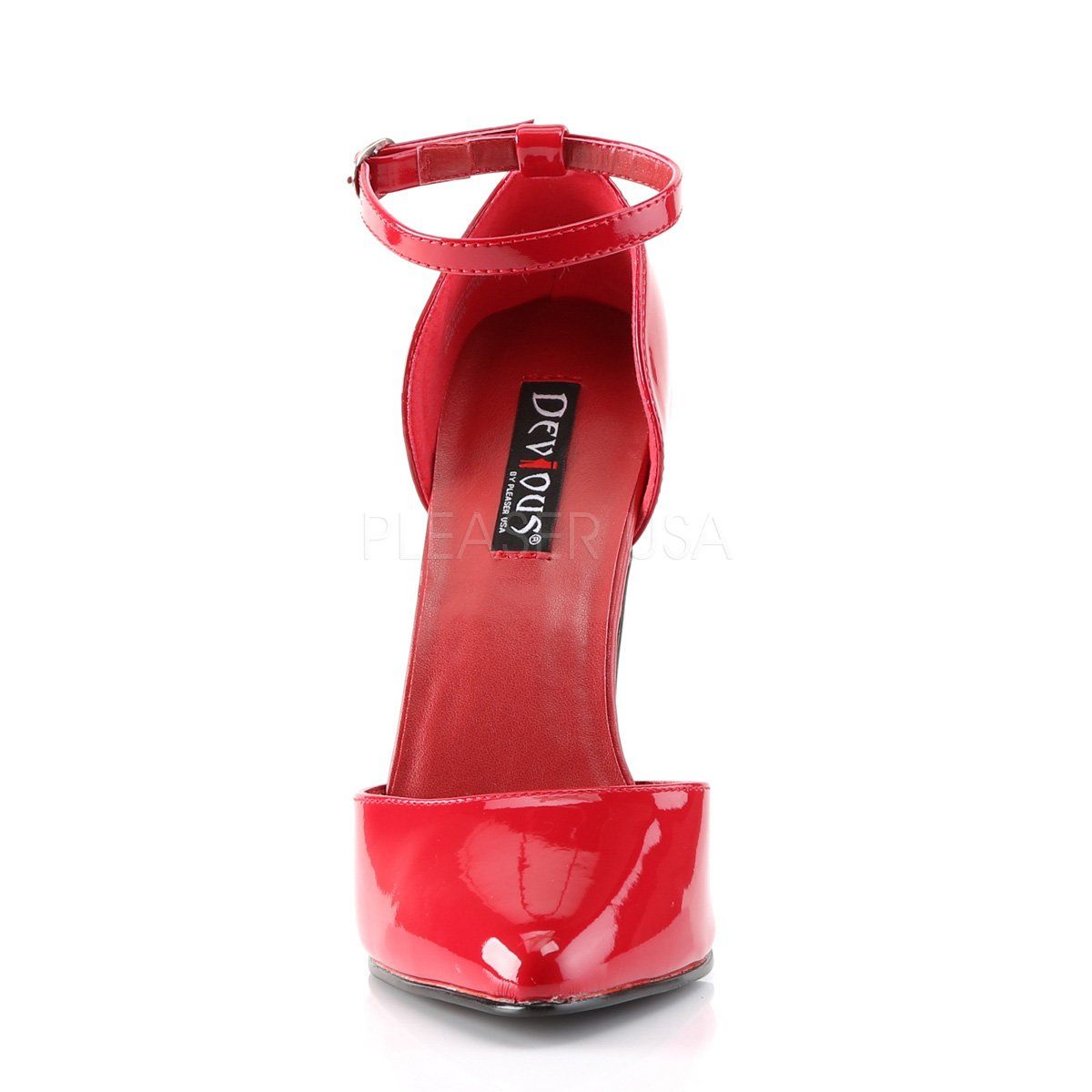 DOMINA-402 Red Patent Devious