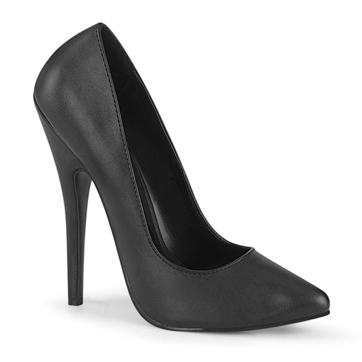 DOMINA-420 Black Faux Leather Devious