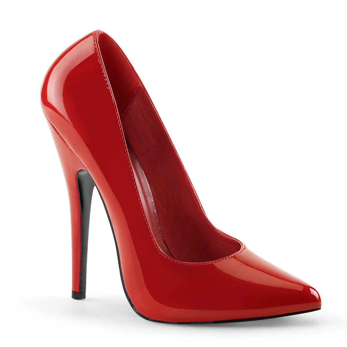 DOMINA-420 Red Patent Devious