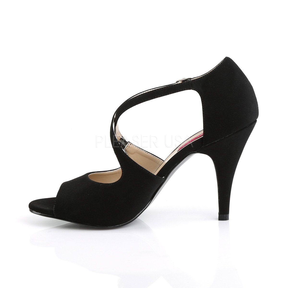 DREAM-412 Black Nubuck Pleaser Pink Label