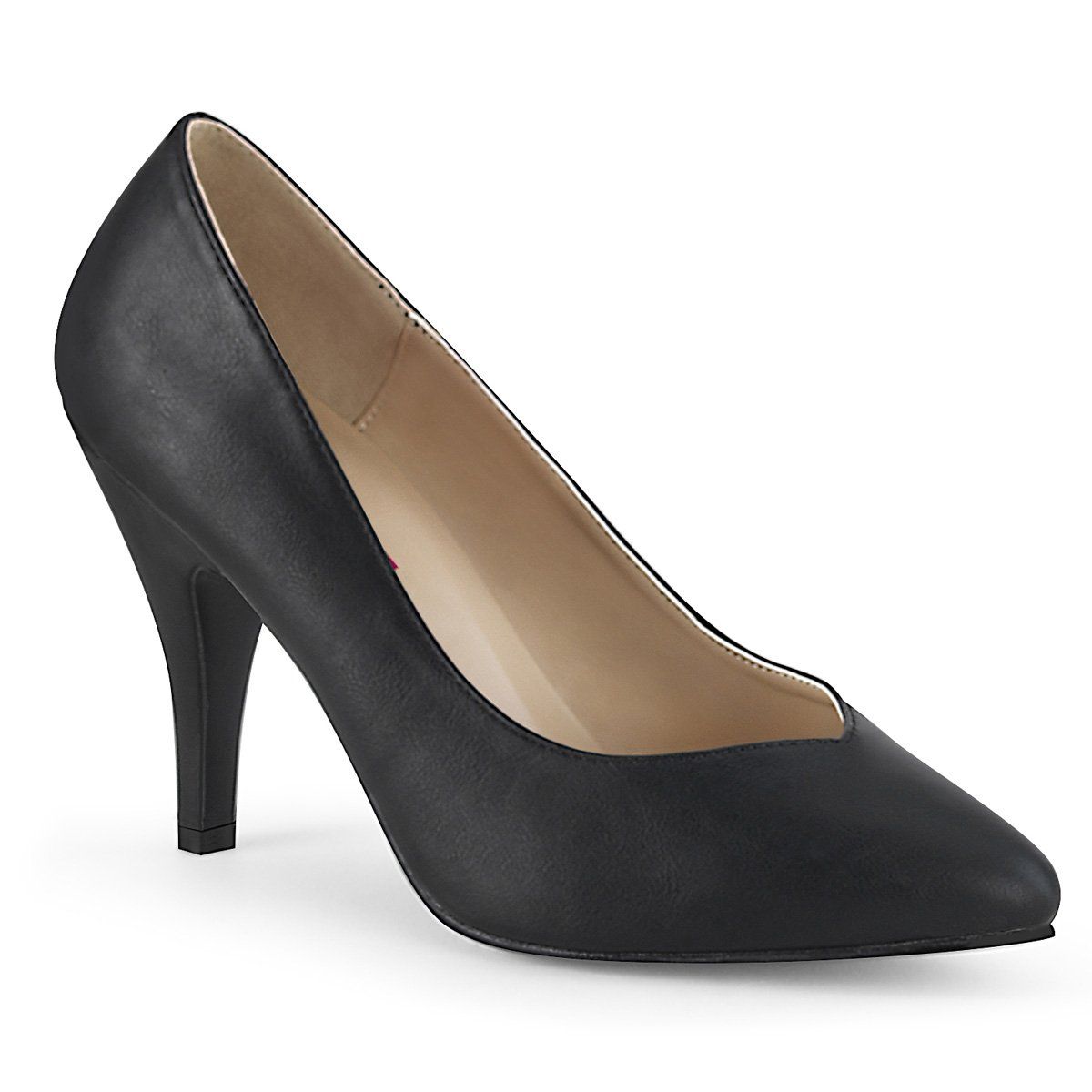 DREAM-420W Black Fazu Leather Pleaser Pink Label