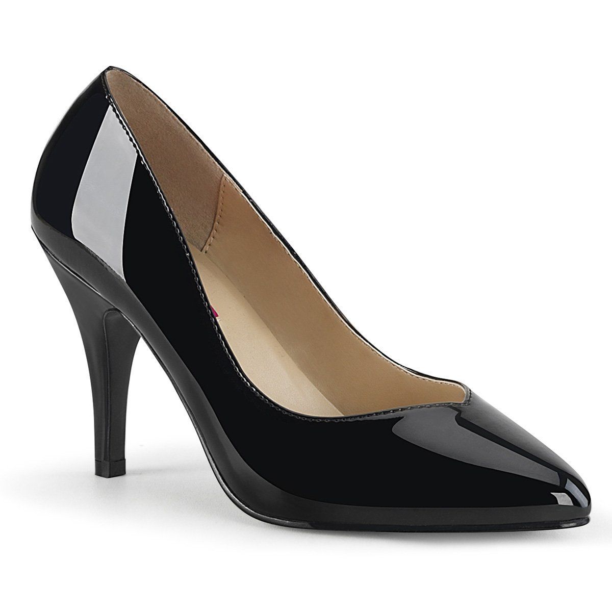 DREAM-420W Black Pat Pleaser Pink Label