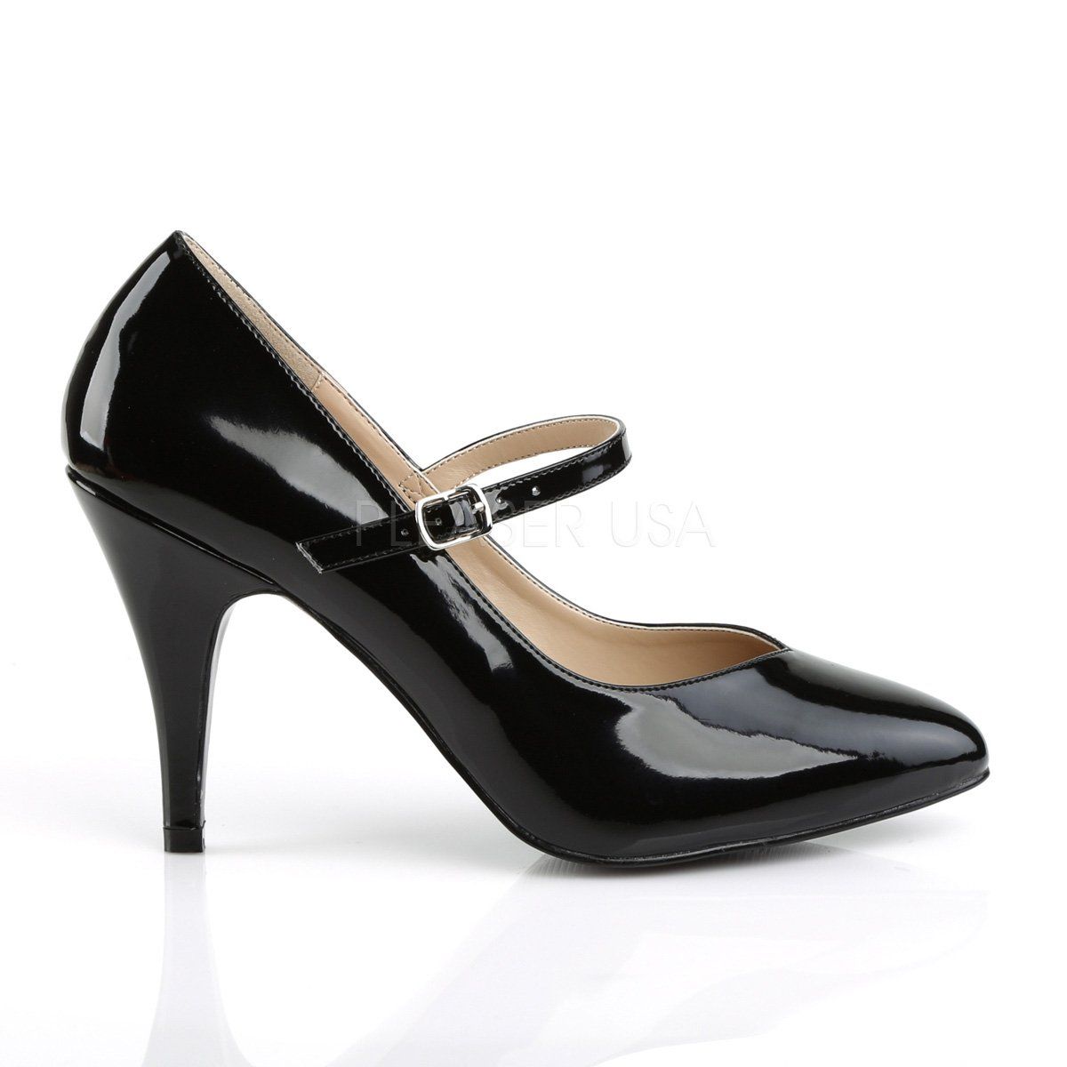DREAM-428 Black Patent Pleaser Pink Label
