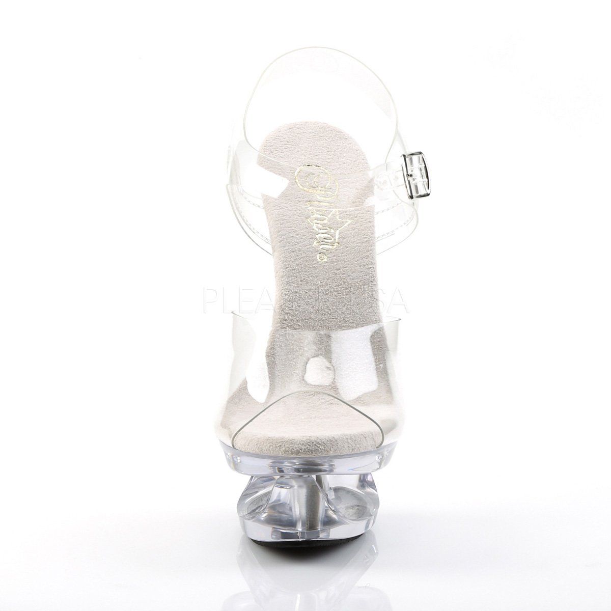 ECLIPSE-608 Clear Platform Sandal Pleaser