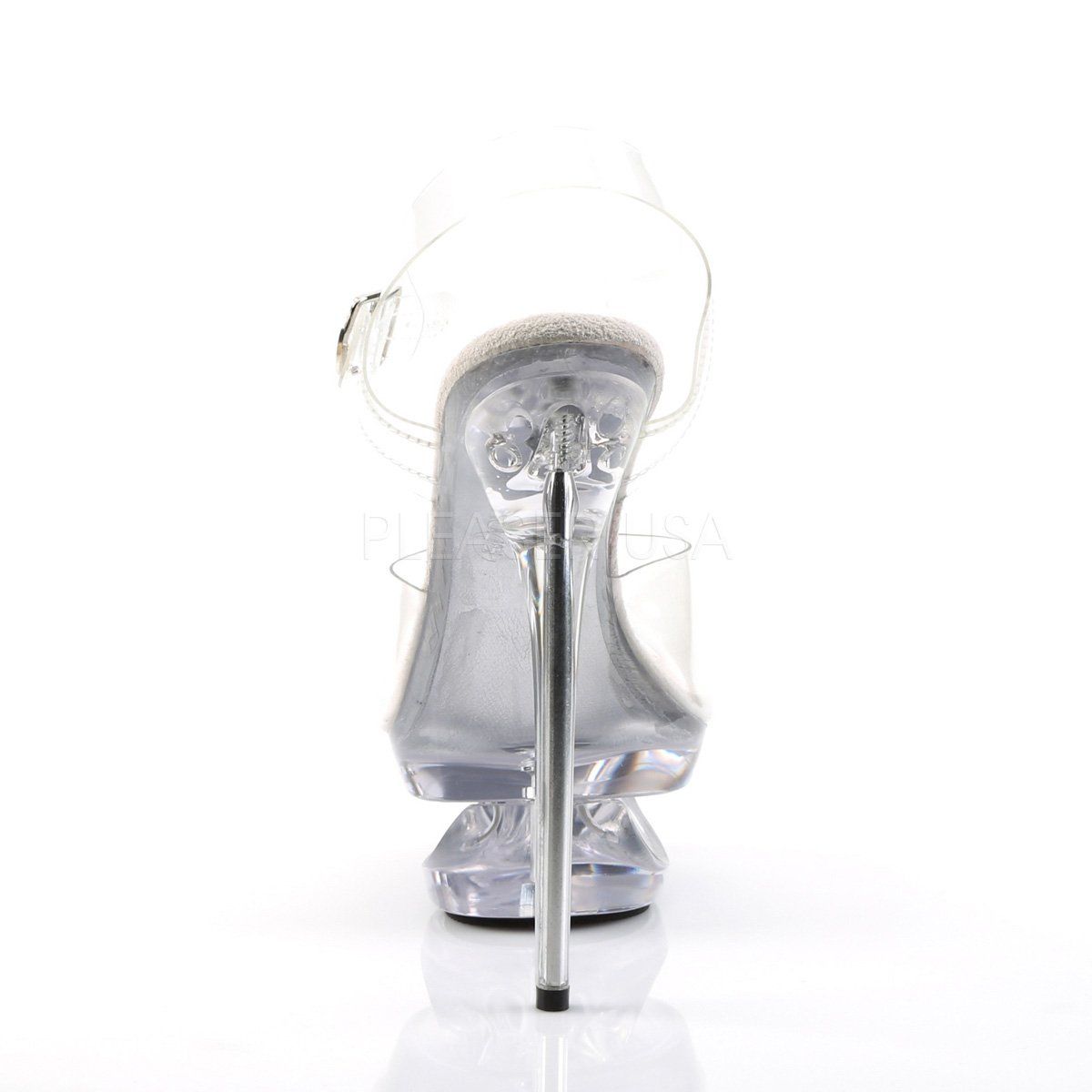 ECLIPSE-608 Clear Platform Sandal Pleaser