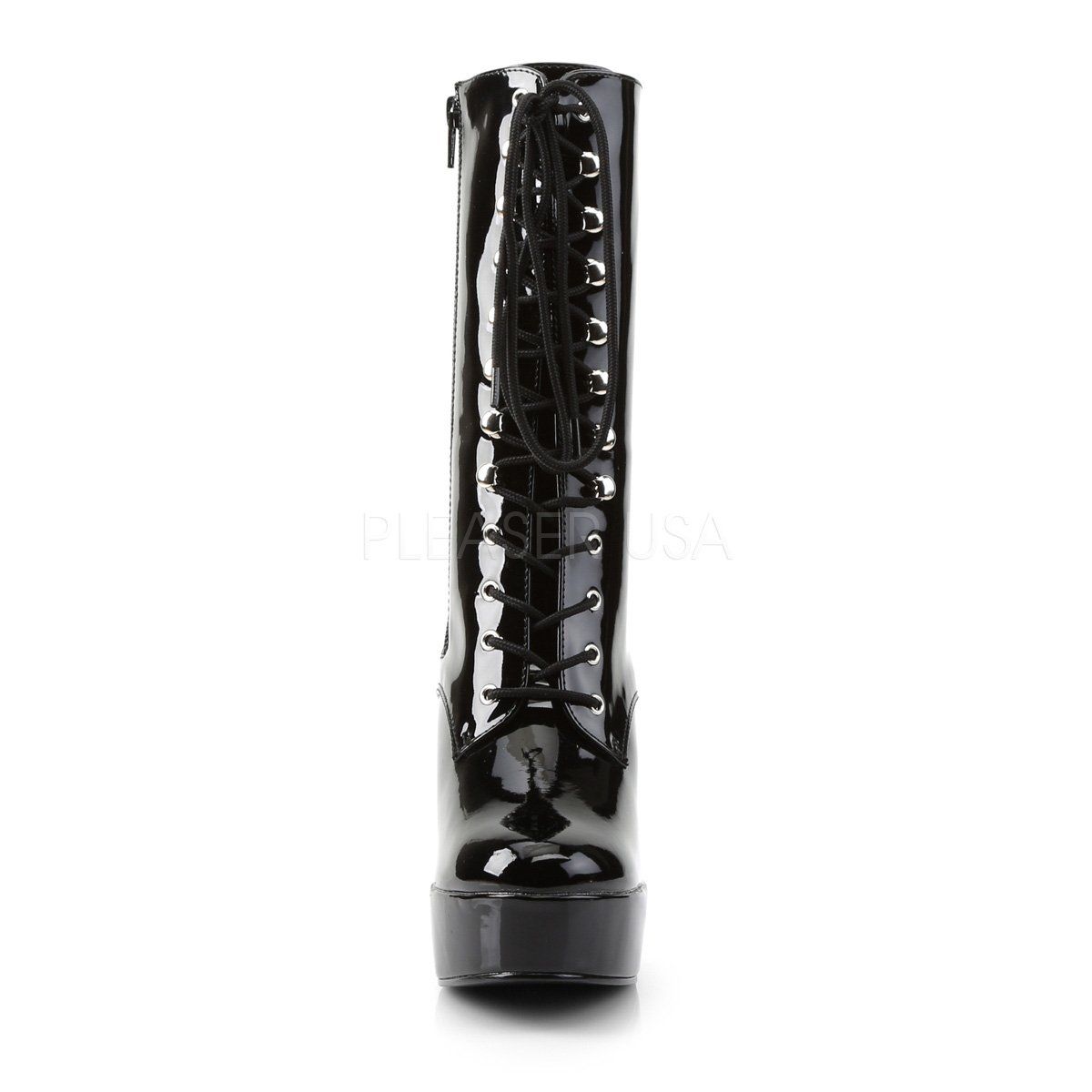 ELECTRA-1020 Black Patent Ankle Boot Pleaser