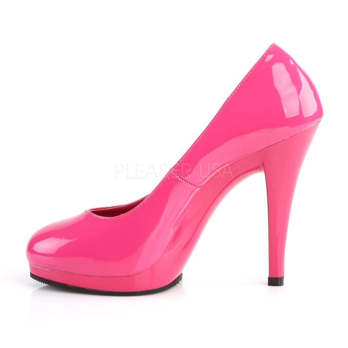 FLAIR-480 Hot Pink Patent/Hot Pink Pleaser Pink Label