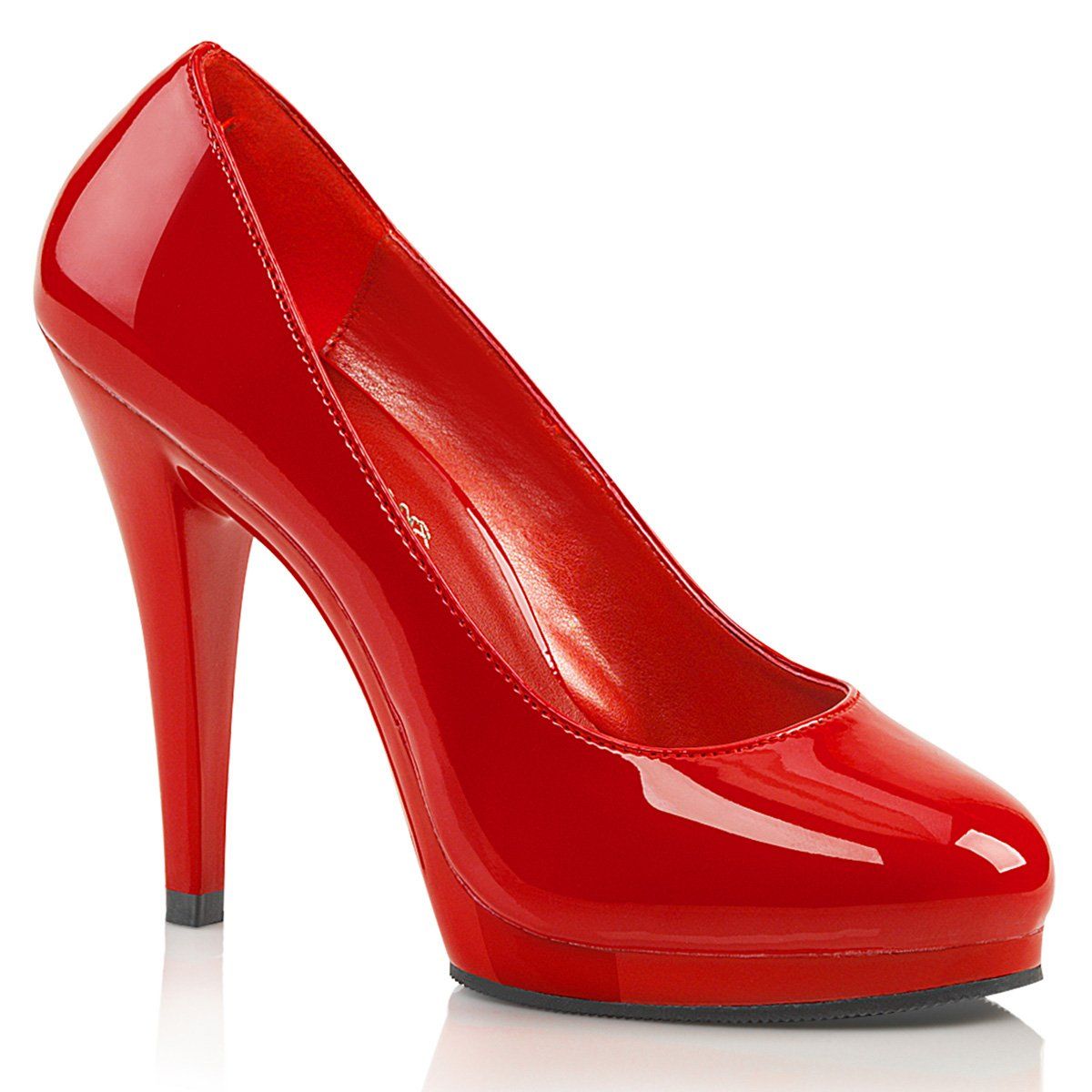 FLAIR-480 Red Patent/Red Pleaser Pink Label