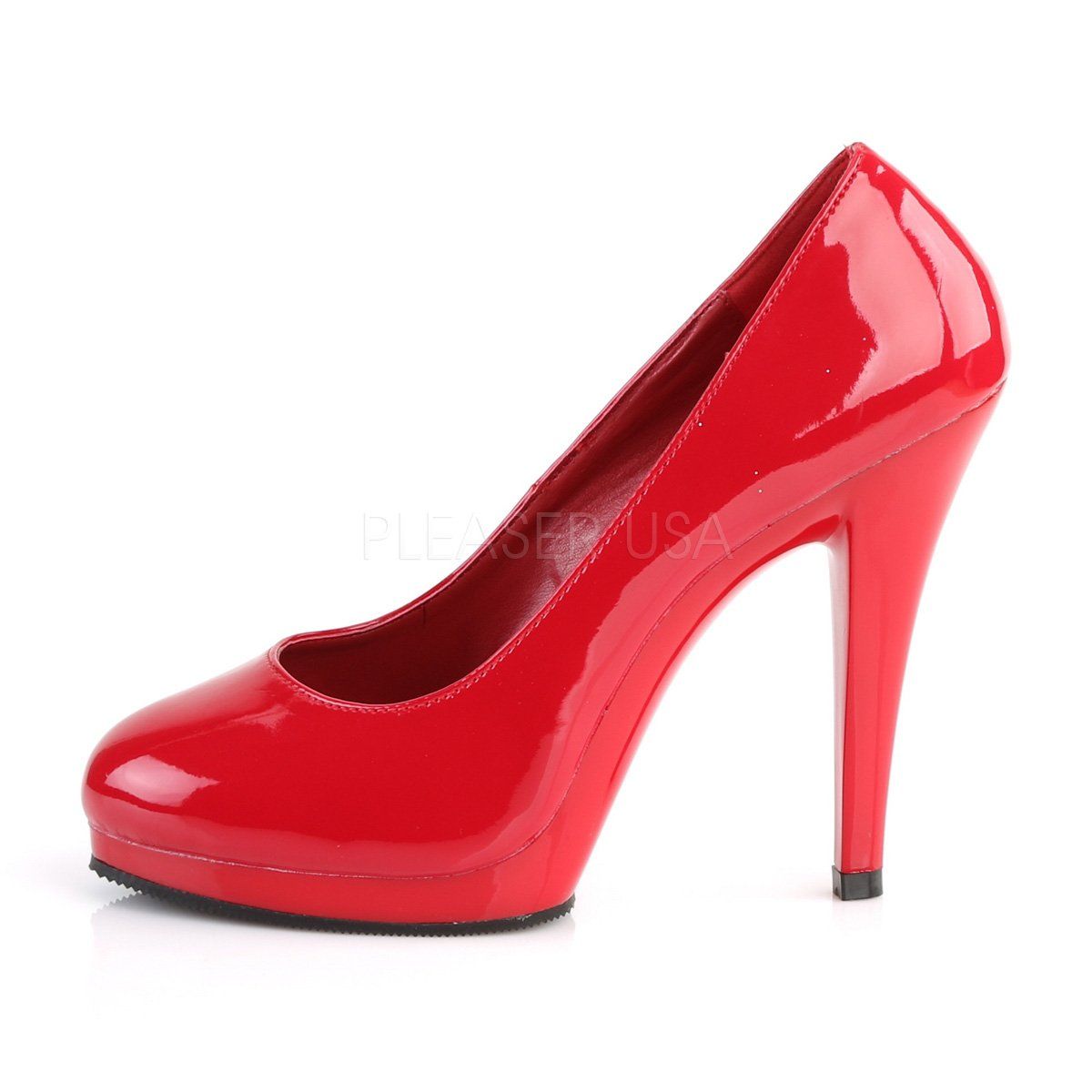 FLAIR-480 Red Patent/Red Pleaser Pink Label