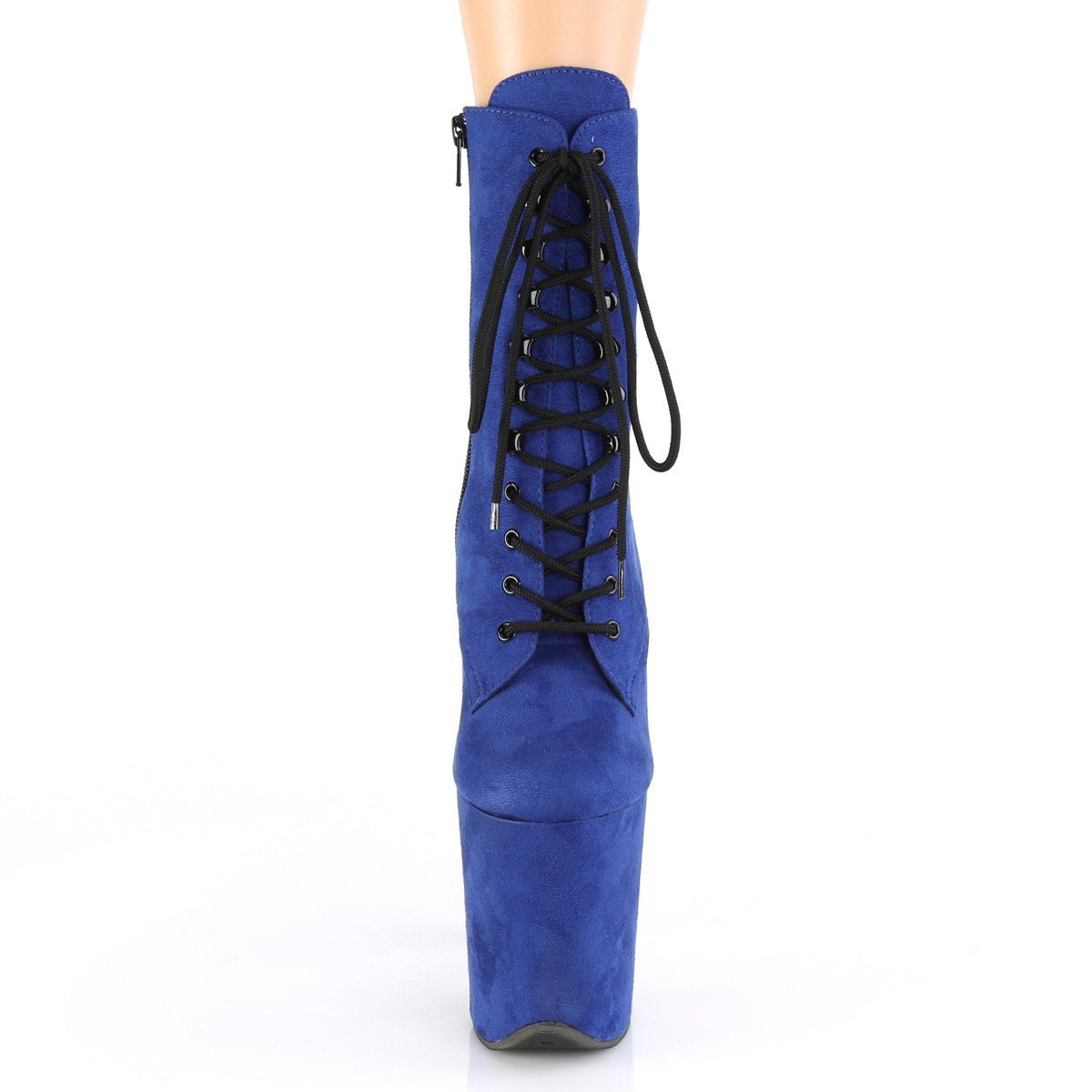FLAMINGO-1020FS Royal Blue Faux Suede Ankle Boot Pleaser