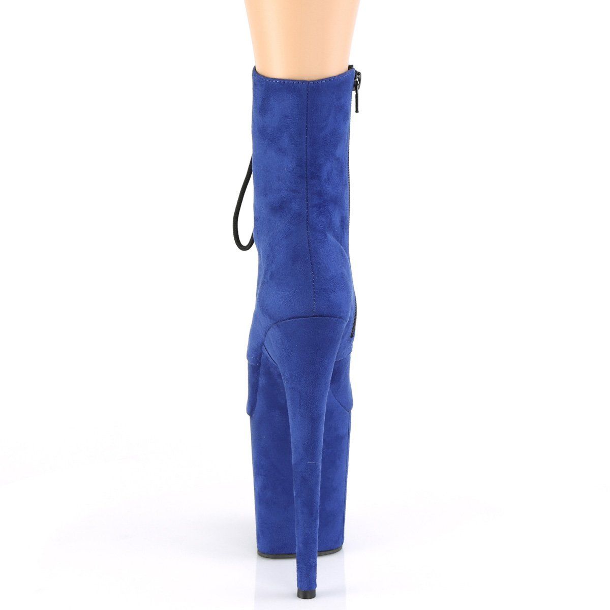 FLAMINGO-1020FS Royal Blue Faux Suede Ankle Boot Pleaser