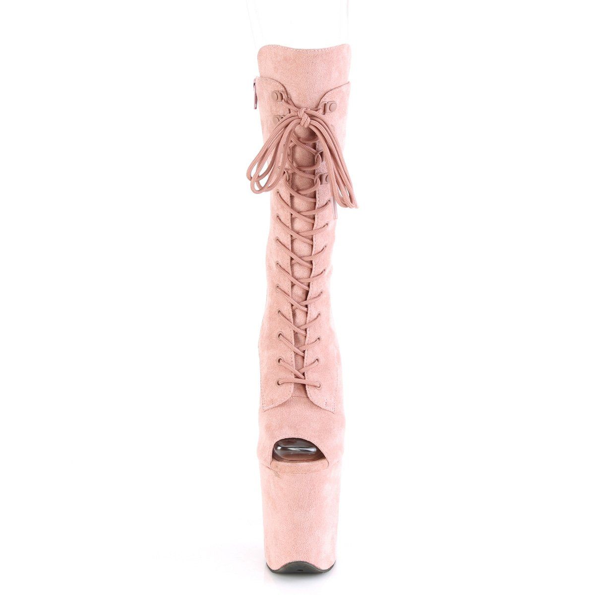 FLAMINGO-1051FS Dusty Blush Faux Suede/Dusty Blush Faux Suede Mid-Calf Boot Pleaser