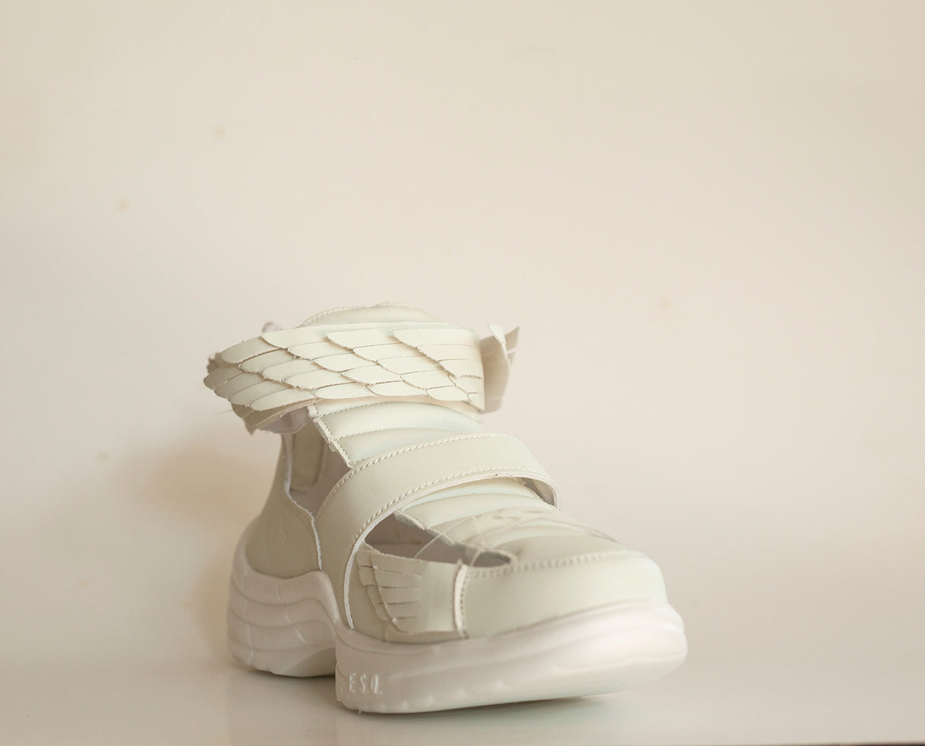 FLYH HI Winged Sneaker White (UV Reactive)