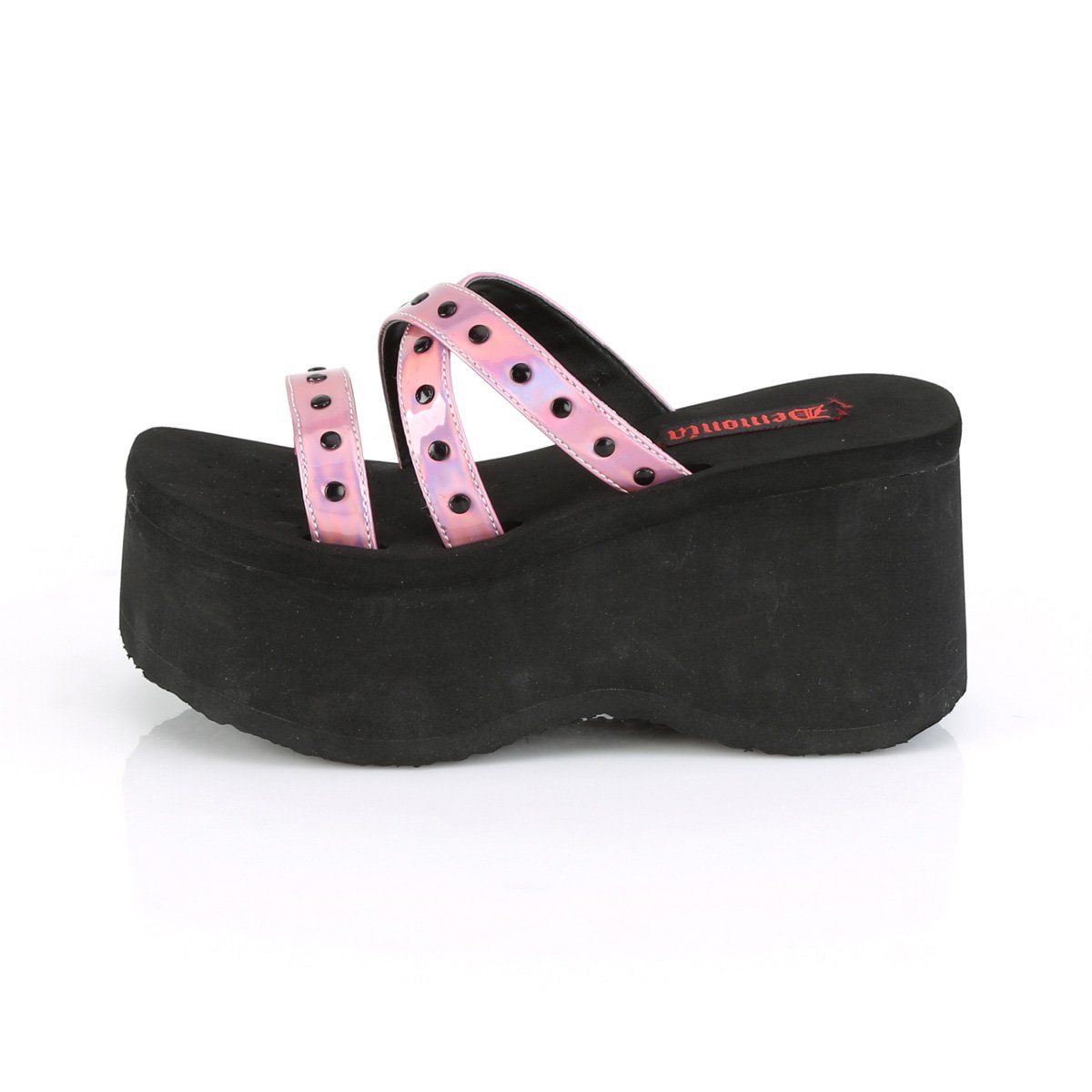 FUNN-19 Pink Hologram Sandal Demonia