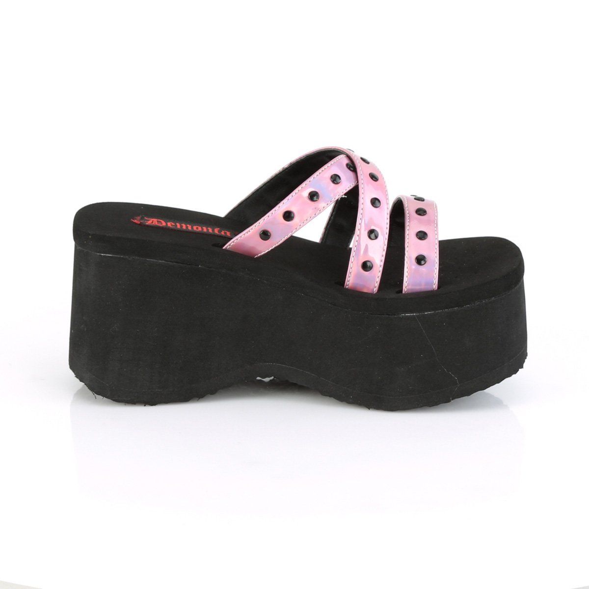 FUNN-19 Pink Hologram Sandal Demonia